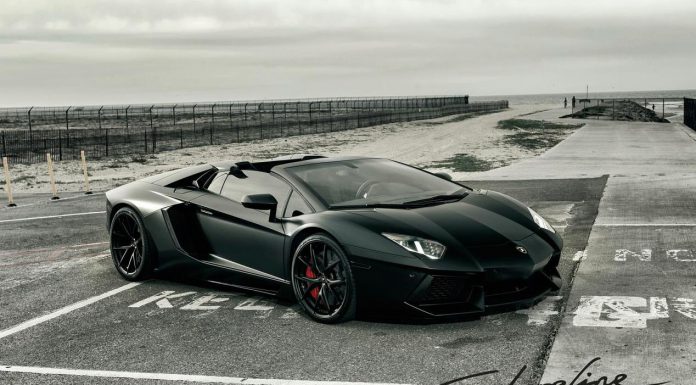 Matte Black Lamborghini Aventador Roadster by Shoreline Motoring