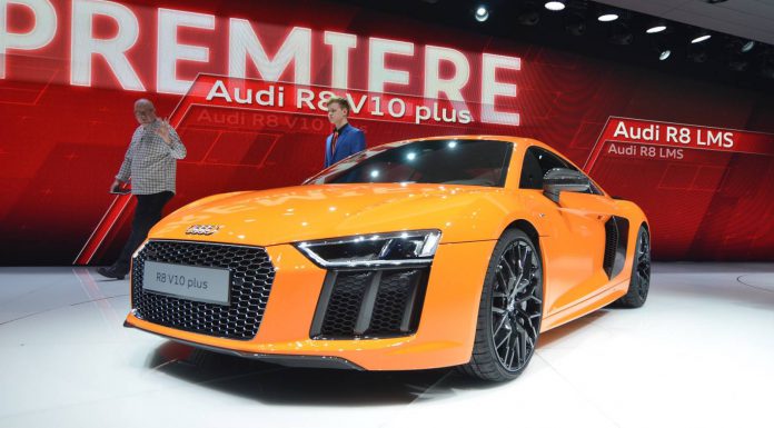 Audi R8 V10 at the Geneva Motor Show 2015