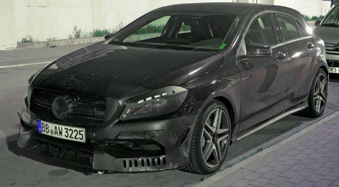 First Spy Shots of the Mercedes-Benz A45 AMG Facelift 