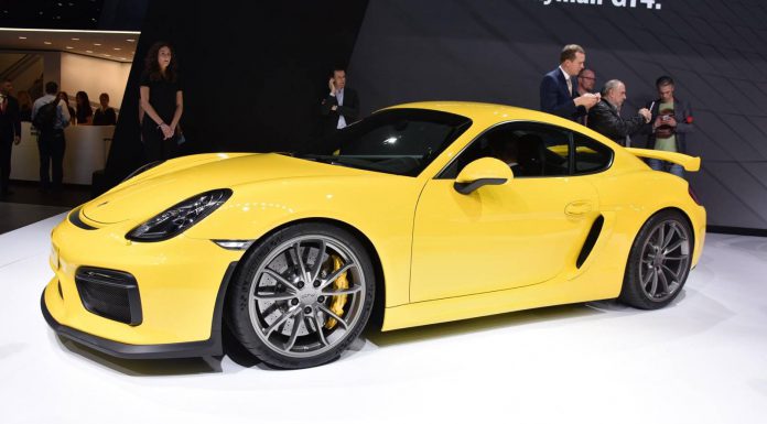 Porsche Cayman GT4 at the Geneva Motor Show 2015