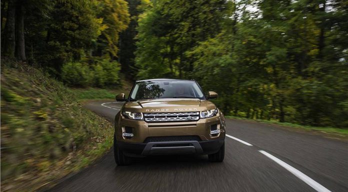 range rover evoque front angle