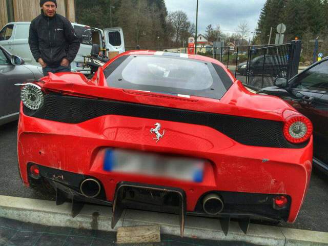 Ferrari 458 Speciale Wrecked in France 