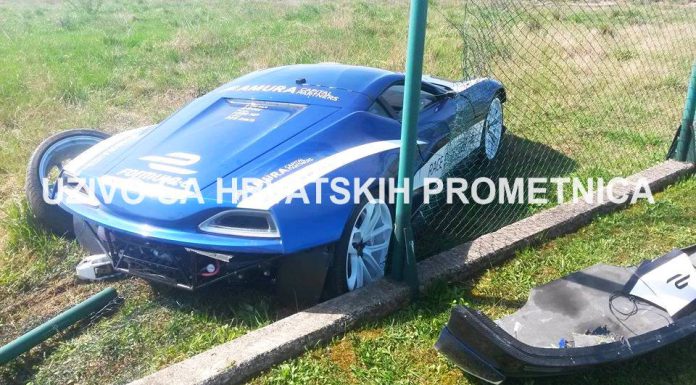 Rimac Concept One Crashes After Race with LaFerrari