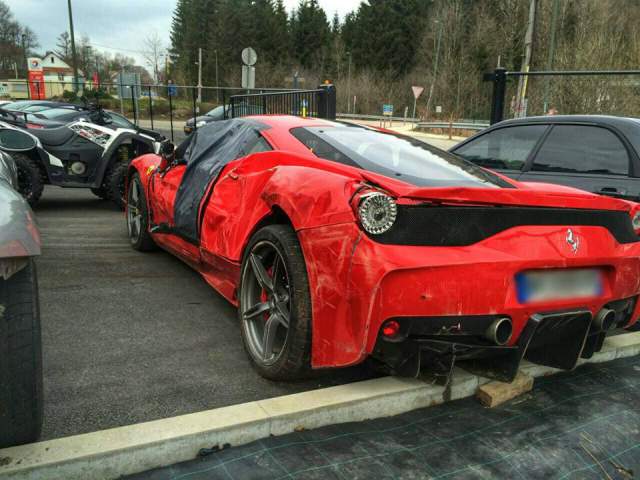 Ferrari 458 Speciale Wrecked in France 