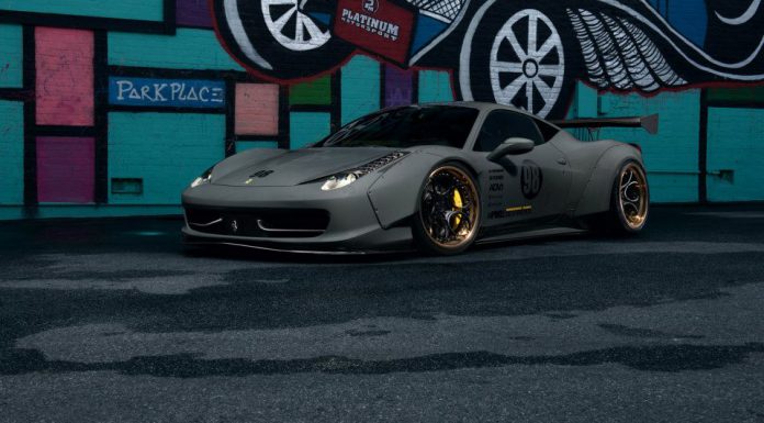 Widebody Liberty Walk Ferrari 458 Italia with ADV.1 Wheels