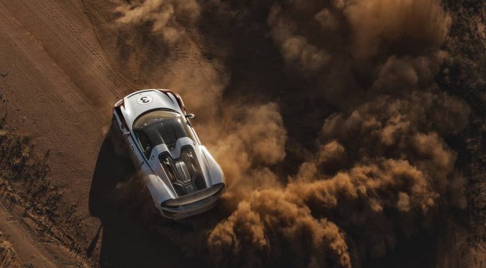 Porsche 918 Spyder dust cloud