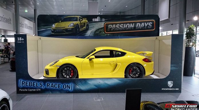 Porsche Presents Cayman GT4 as Full Sized Toy Car 