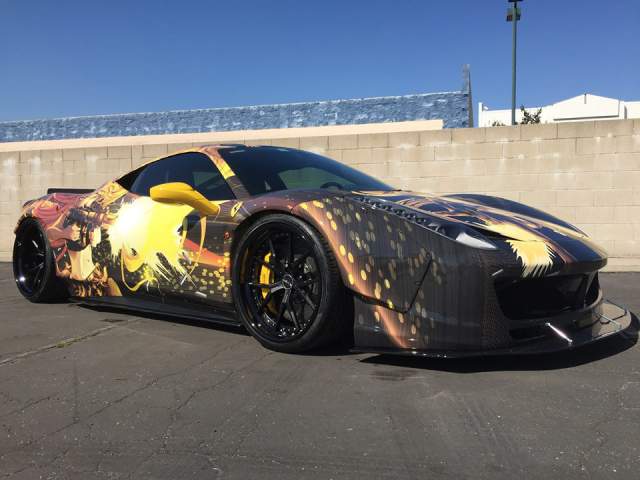 Team Anime Reveals Liberty Walk Ferrari 458 for Gumball 3000