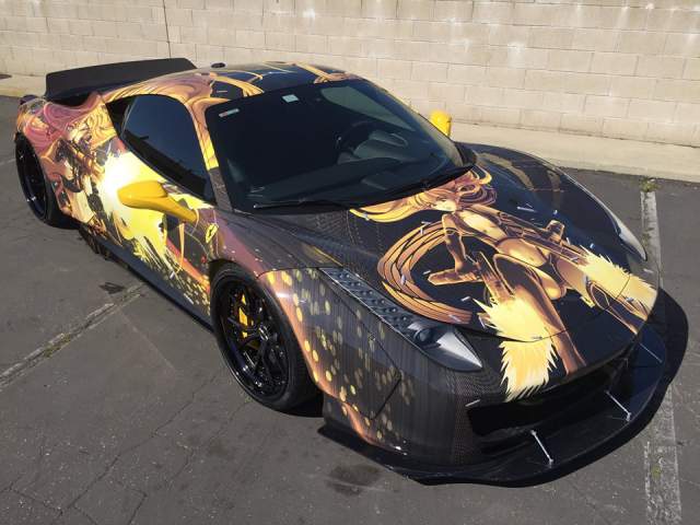 Team Anime Reveals Liberty Walk Ferrari 458 for Gumball 3000