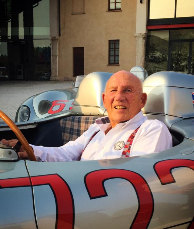 Stirling Moss and Mercedes-Benz 300 SLR