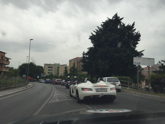 White SLR Stirling Moss Mille Miglia 2015