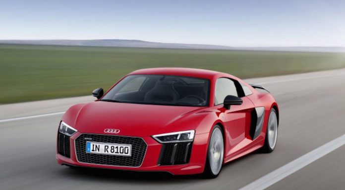 Audi R8 Red Front View 