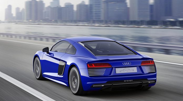 Audi R8 e-tron Piloted Driving Concept at Shanghai rear