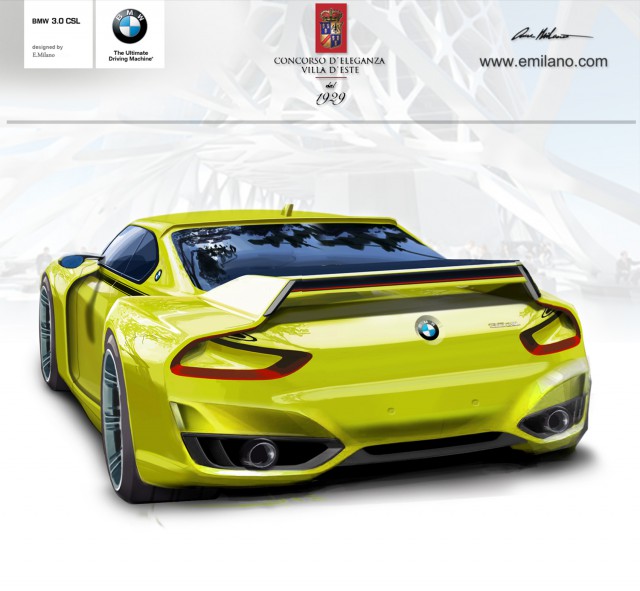 Upcoming BMW 3.0 CSL Hommage Concept Rendered Fully 