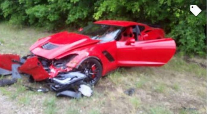 Chevrolet Corvette Z06 crashes
