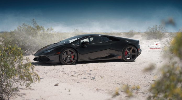 Lamborghini Huracan with bronze HRE Wheels