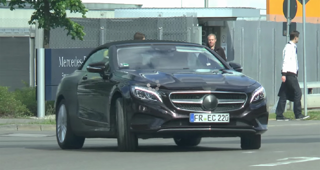 Mercedes-Benz S-Class Cabriolet spied testing