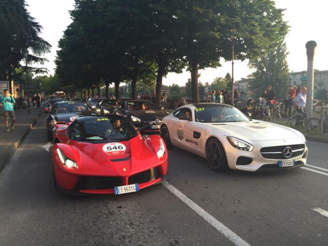 LaFerrari and Mercedes-AMG GT S Mille Miglia 2015