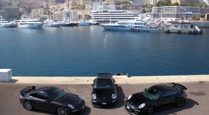 Three Porsche 911 GT3 