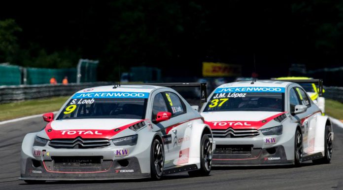 Sebastien Loeb drives Citroen WTCC at the Nurburgring