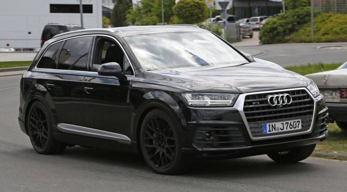 Audi SQ7 spy shots front