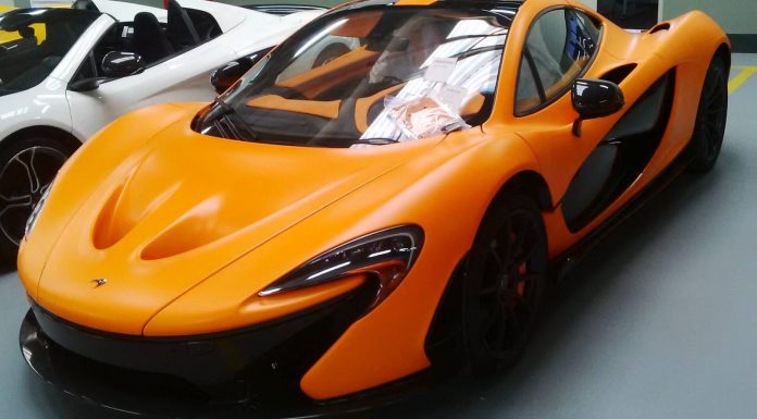 World's First Satin Orange McLaren P1 Arrives in Abu Dhabi