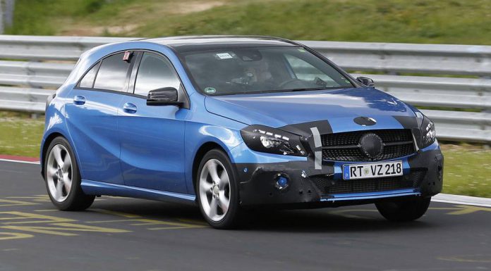 Mercedes-Benz A-Class facelift tests at the Nurburgring