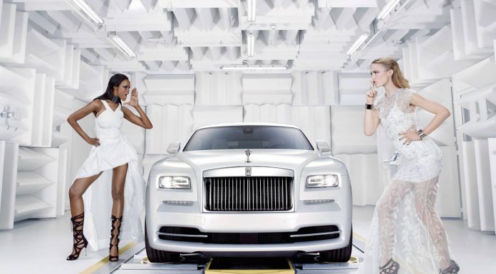 Rolls-Royce 'Wraith - Inspired by Fashion' models posing 
