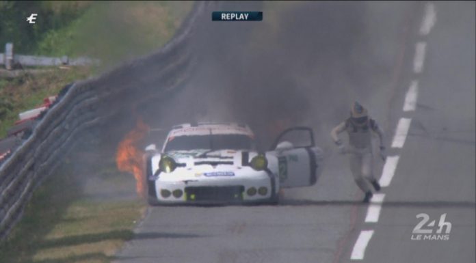 Crash and Burn at Le Mans 24 Hours 