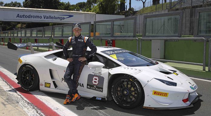 Casey Stoner drives Lamborghini Huracan LP620-2 Super Trofeo