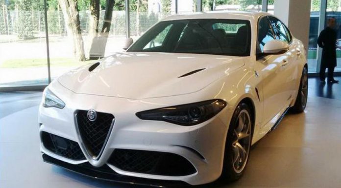 Alfa Romeo Giulia in white