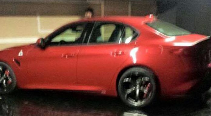 Alfa Romeo Giulia leaks side