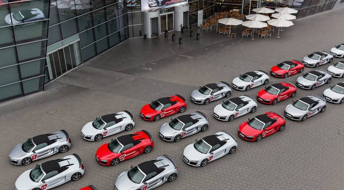 30 Audi R8 Spyder's Honor Audi at Le Mans 