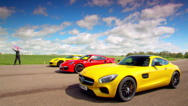 Jeremy Clarkson, Richard Hammond, James May test Mercedes-AMG GT S, Porsche 911 Turbo and Corvette Z06