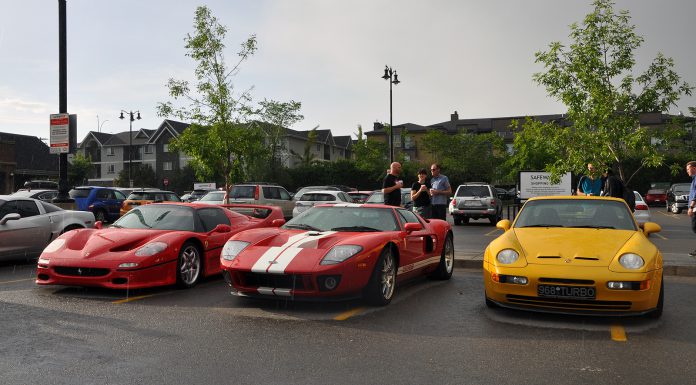 Cars in the rain