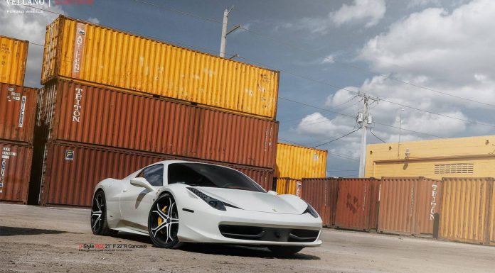 White Ferrari 458 Spider 