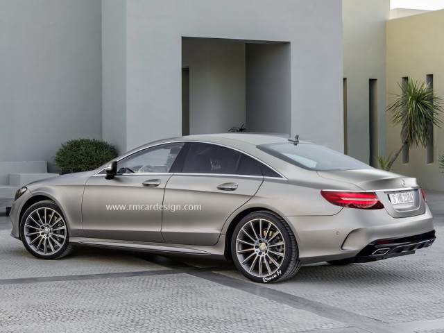 Next-gen Mercedes-Benz CLS rendered back