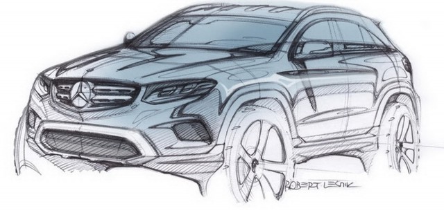 Mercedes-Benz GLC sketch revealed