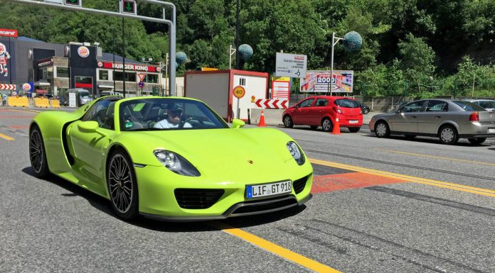 13 Porsche 918 Spyders Invade Andorra