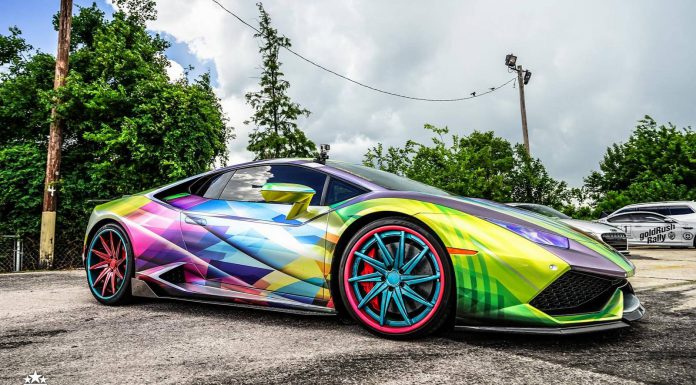 Rainbow Themed Lamborghini Huracan