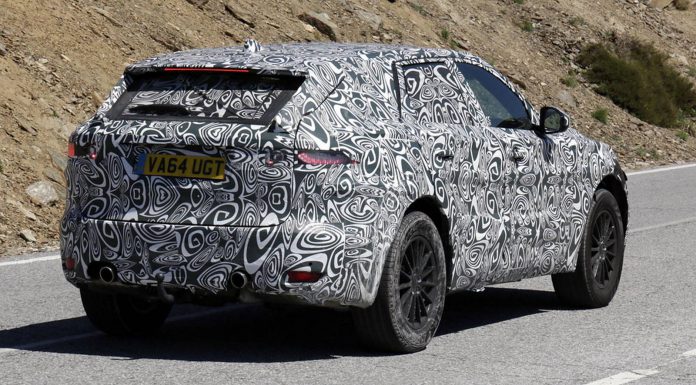 Jaguar F-Pace Spy Shot Rear