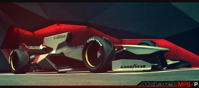 2056 Formula One car rendered