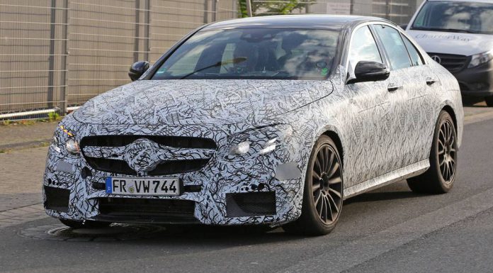 Mercedes-Benz E63 AMG spied front