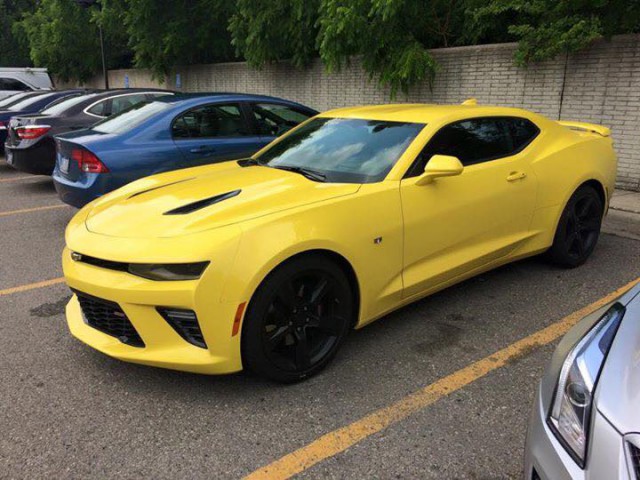 2016 Camaro SS Snapped in Detroit Parking Lot 