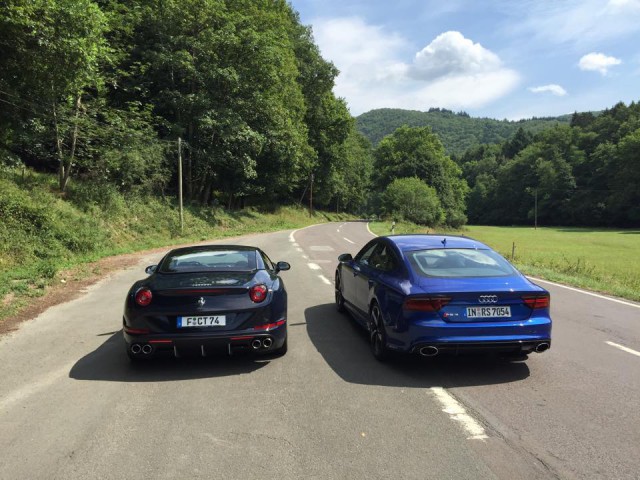 Ferrari Califonria T with Audi RS7