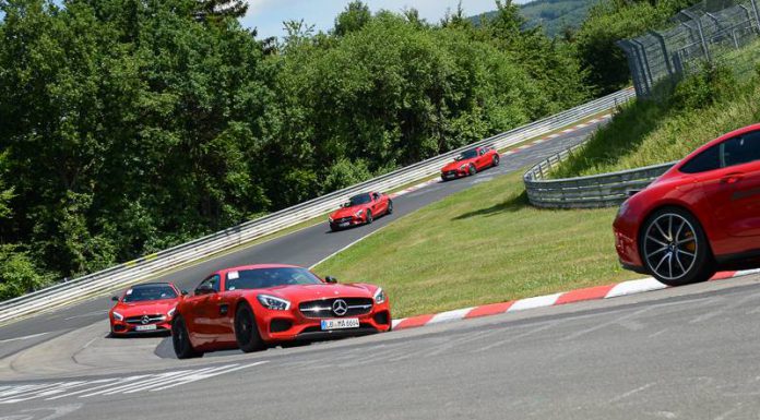 Mercedes-AMG GTs and Gumpert Apollo at Nurburgring 