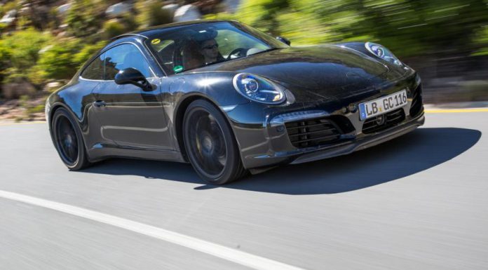 Facelift Porsche 911 tests in South Africa front
