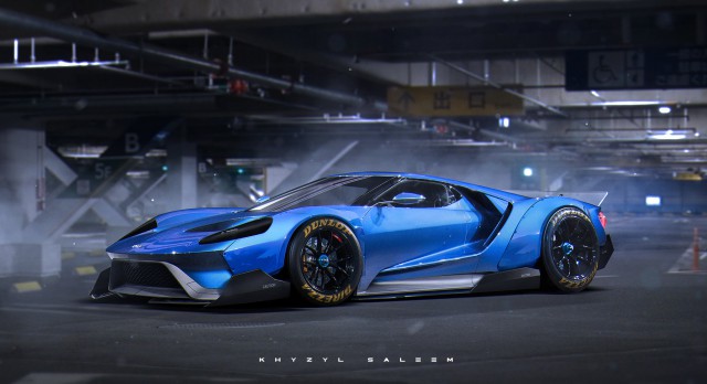 Crazy 2016 Ford GT rendering