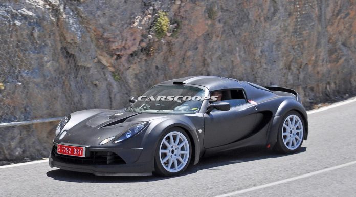 Alpine sports car spied as a Lotus Exige