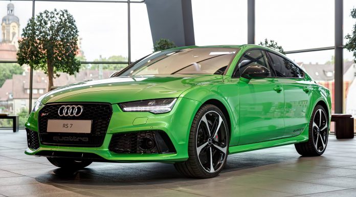 Apple Green Audi RS7 Sportback in Germany